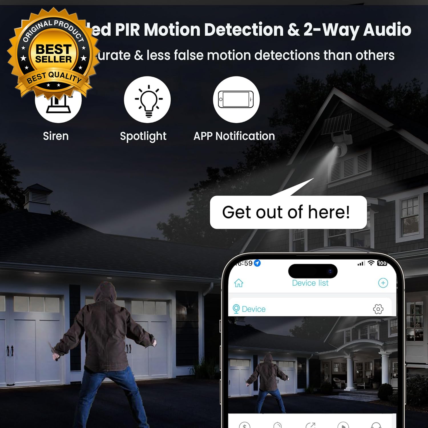 4G LTE Security Cameras Wireless Outdoor, 2K Solar Cellular Security Camera, No