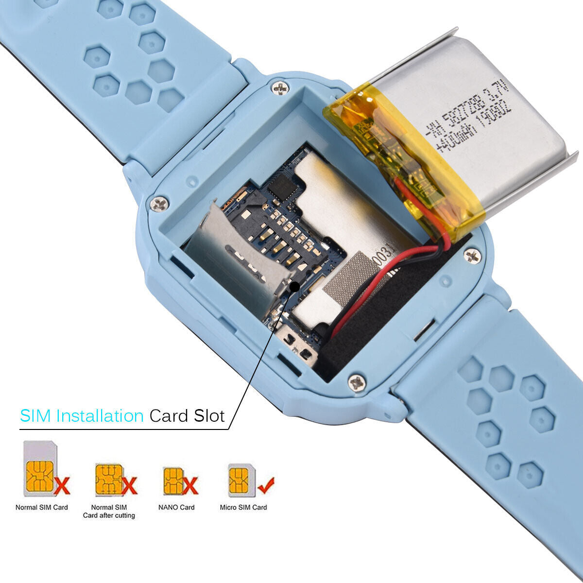 Kids Smart Watch SIM GSM Call Phone Camera Anti-Lost Game Watches Boys or Girls