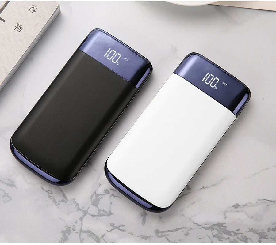 High-Capacity Portable Charger for Smartphones with Full Display