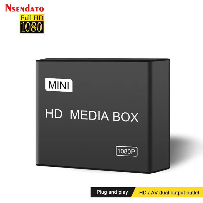 Mini HD Media Player 1080P Full HD USB Video Multimedia HDD Media Player Video Mediaplayer Support Mkv/Sd/Usb/Mmc/Av/Yprpb