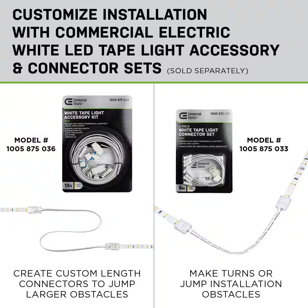 16 Ft. LED Tunable White Tape Light Kit- under Cabinet Light