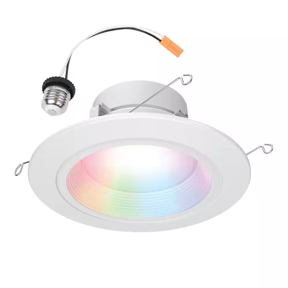 Color and Tunable White 65W Equivalent 5/6 Inch Integrated LED Dimmable Smart Wi-Fi Wiz Connected Remodel Downlight Kit