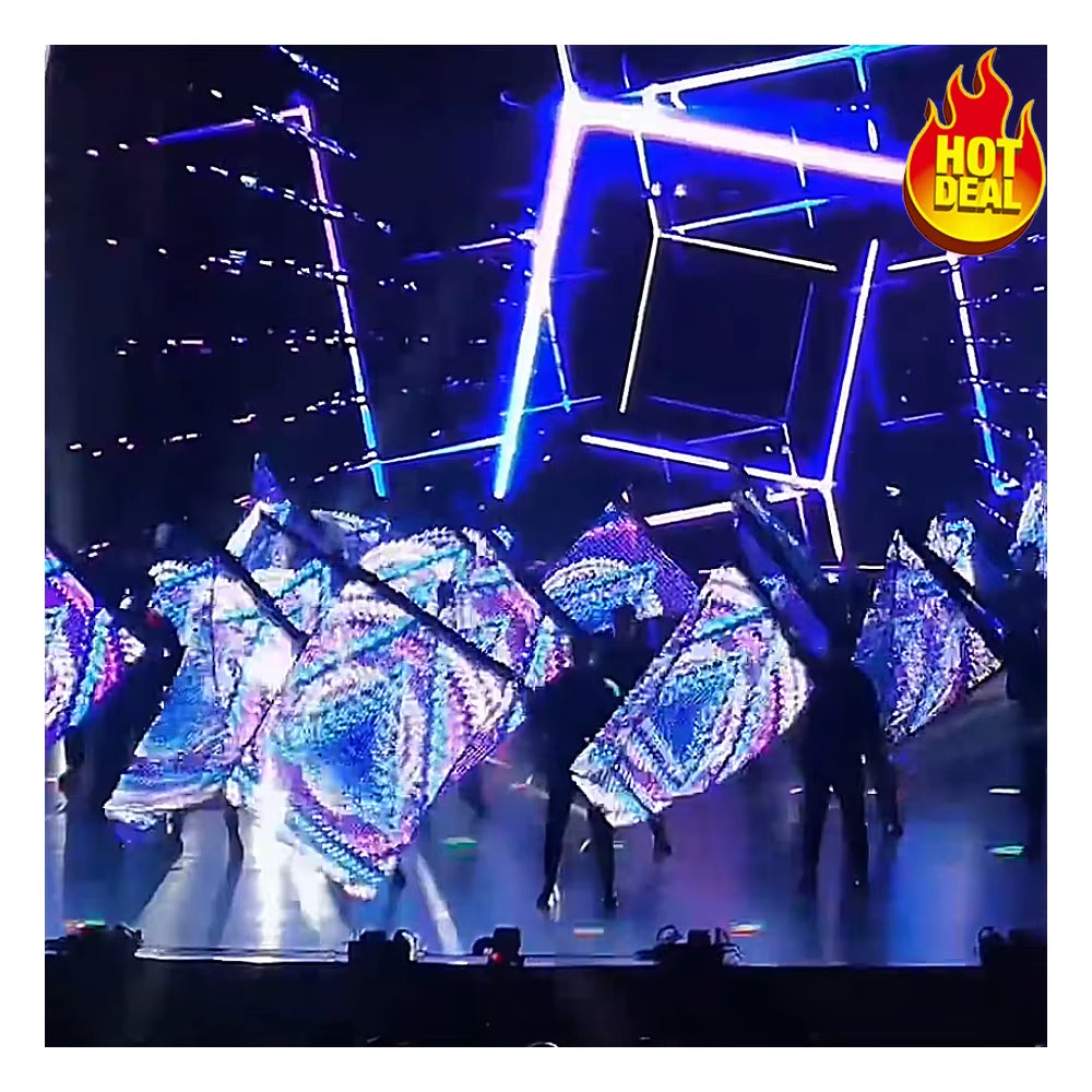 Customized Outdoor Activity Portable Advertising Drone LED Flying Display Screen LED Magic Carpet Screen LED Textile Screen