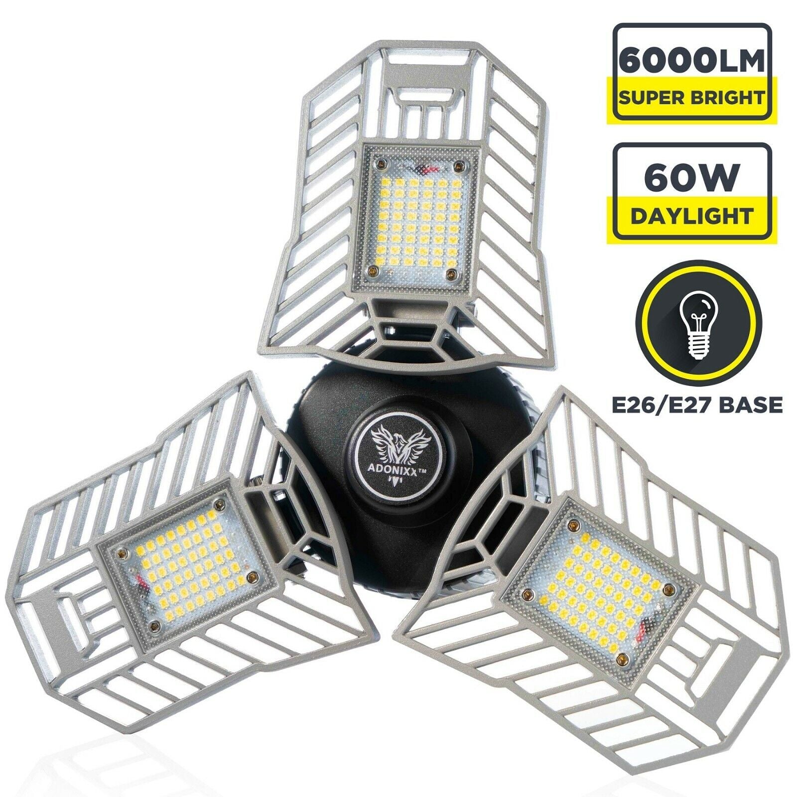 Three Led Garage Light-Led Adjustable Light-Basement Led Light Very Bright